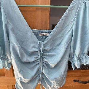 XS light blue Abercrombie top
